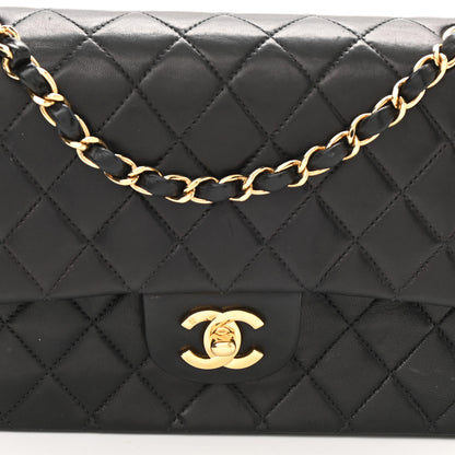 Chanel Lambskin Quilted Medium Double Flap Black 8 of 11