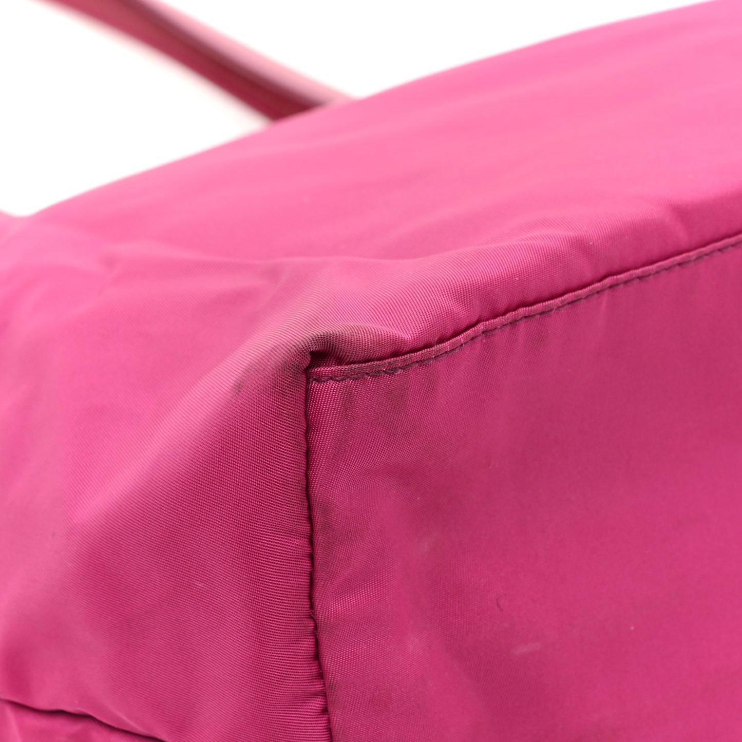 Tessuto Nylon Saffiano Shopping Tote Ibisco