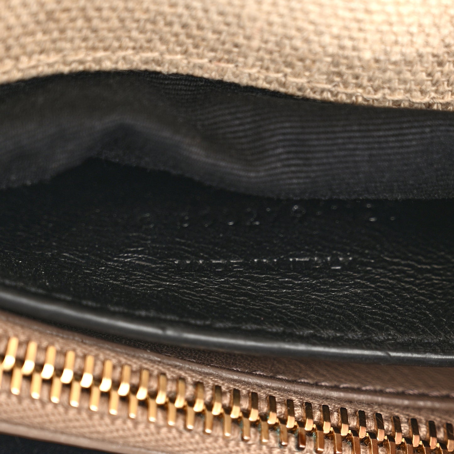 Linen Quilted College Medium Chain Bag Taupe