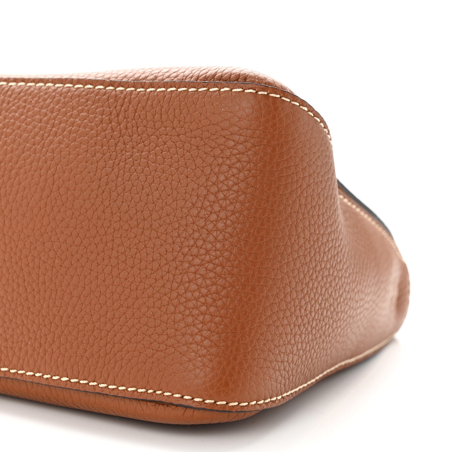 Valentino Garavani Pebbled Calfskin Small VRing Shoulder Bag Saddle Brown 9 of 9