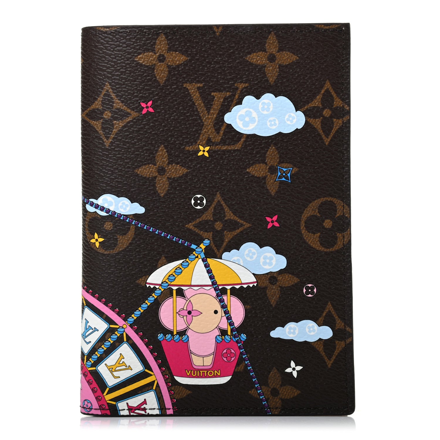 Louis Vuitton Monogram 2020 Christmas Animation Big Wheel Passport Cover Rose Ballerine 1 of 7