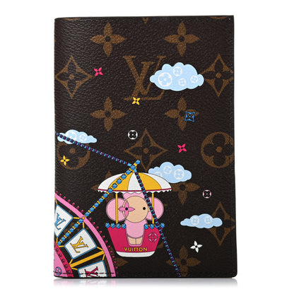 Louis Vuitton Monogram 2020 Christmas Animation Big Wheel Passport Cover Rose Ballerine 1 of 7