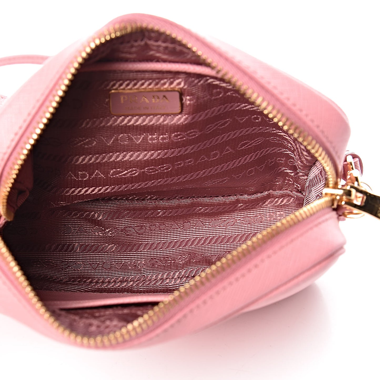 Saffiano Lux Small Camera Crossbody Bag Petalo