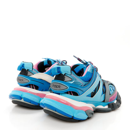 Balenciaga Mesh Nylon Womens Track Sneakers 35 Blue Black 5 of 9