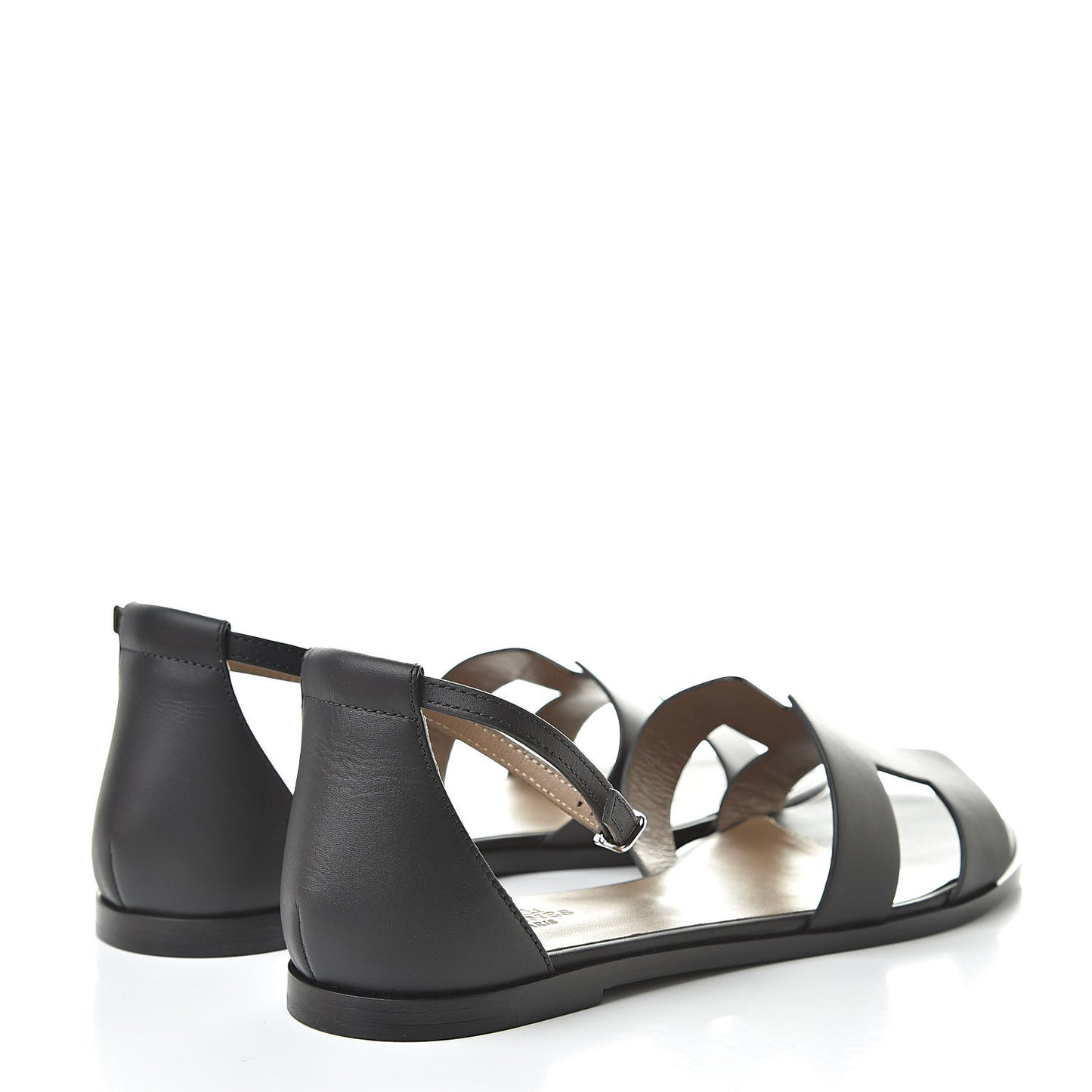 Calfskin Santorini Sandals 41 Black