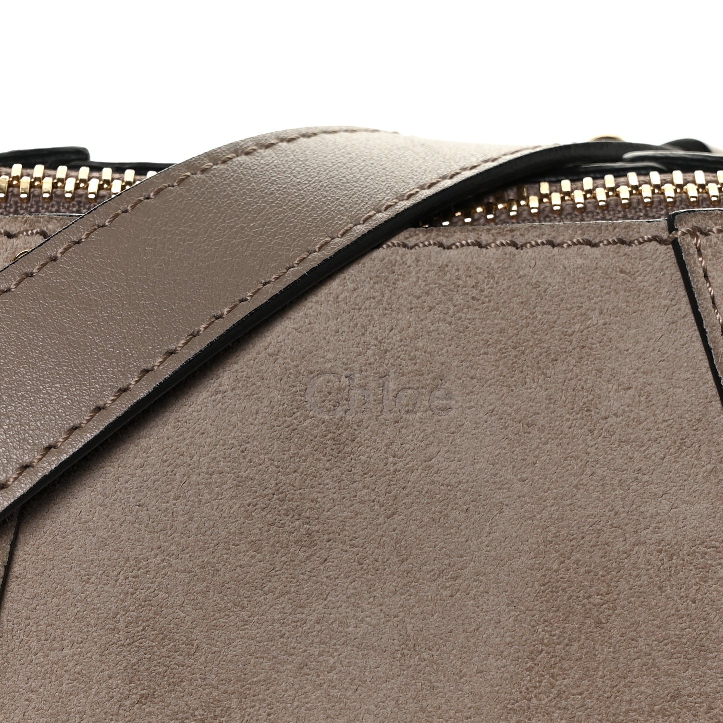 Grained Calfskin Small Hayley Hobo Motty Grey