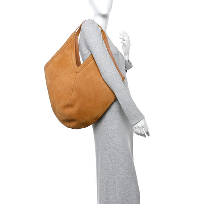 Mansur Gavriel Suede Soft M Hobo Caramel 2 of 12