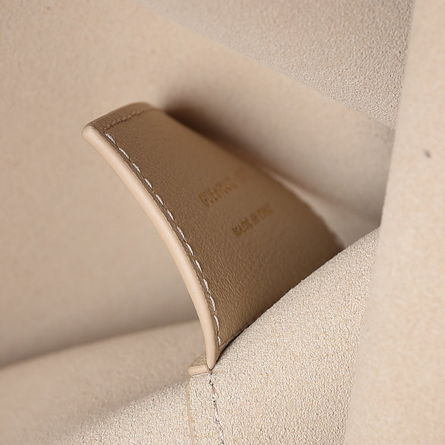 Calfskin Toy Shopping Tote Nude Powder