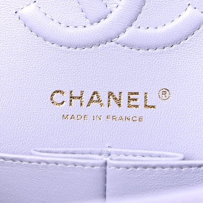 Chanel Lambskin Quilted Small Double Flap Light Purple 5 of 8