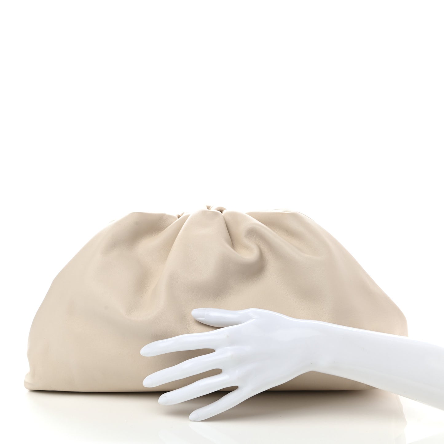 Smooth Butter Calf The Pouch Oversized Clutch Plaster