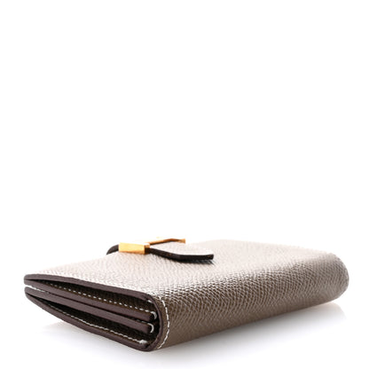 Hermes Epsom Bearn Card Holder Wallet Etoupe 4 of 13