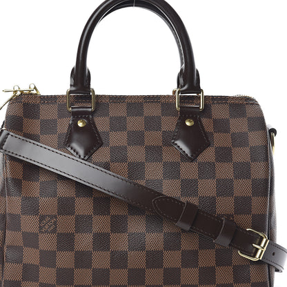 Louis Vuitton Damier Ebene Speedy Bandouliere 25 7 of 9