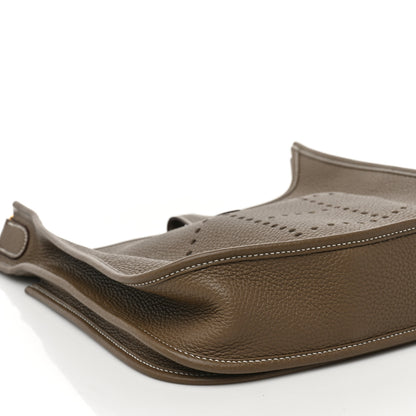 Hermes Taurillon Clemence Evelyne III PM Etoupe 7 of 8