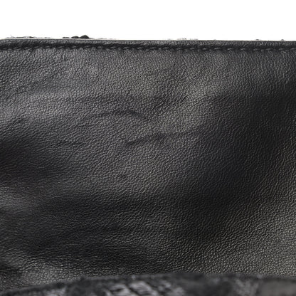 Prada Tessuto Nylon Lurex Embroidered Flap Black 10 of 12