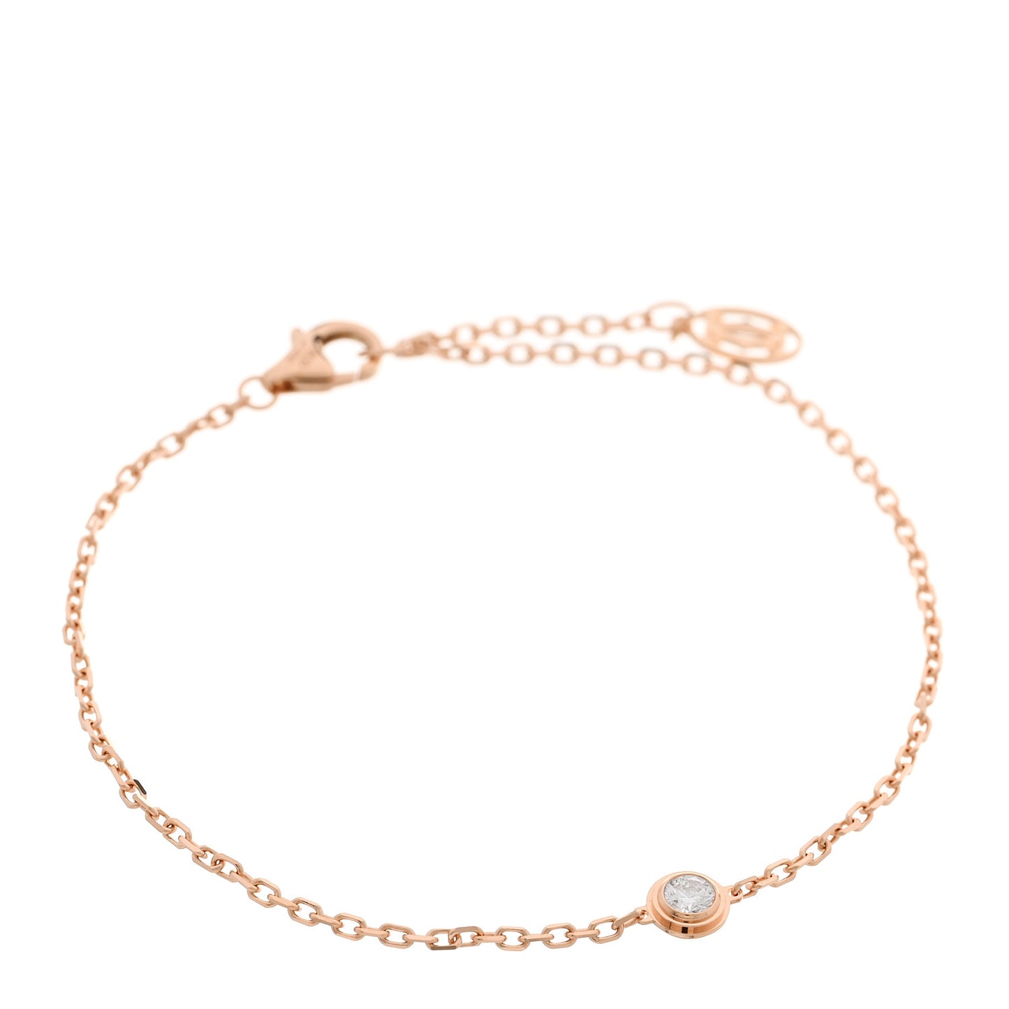18K Pink Gold Diamond LM D'Amour Bracelet