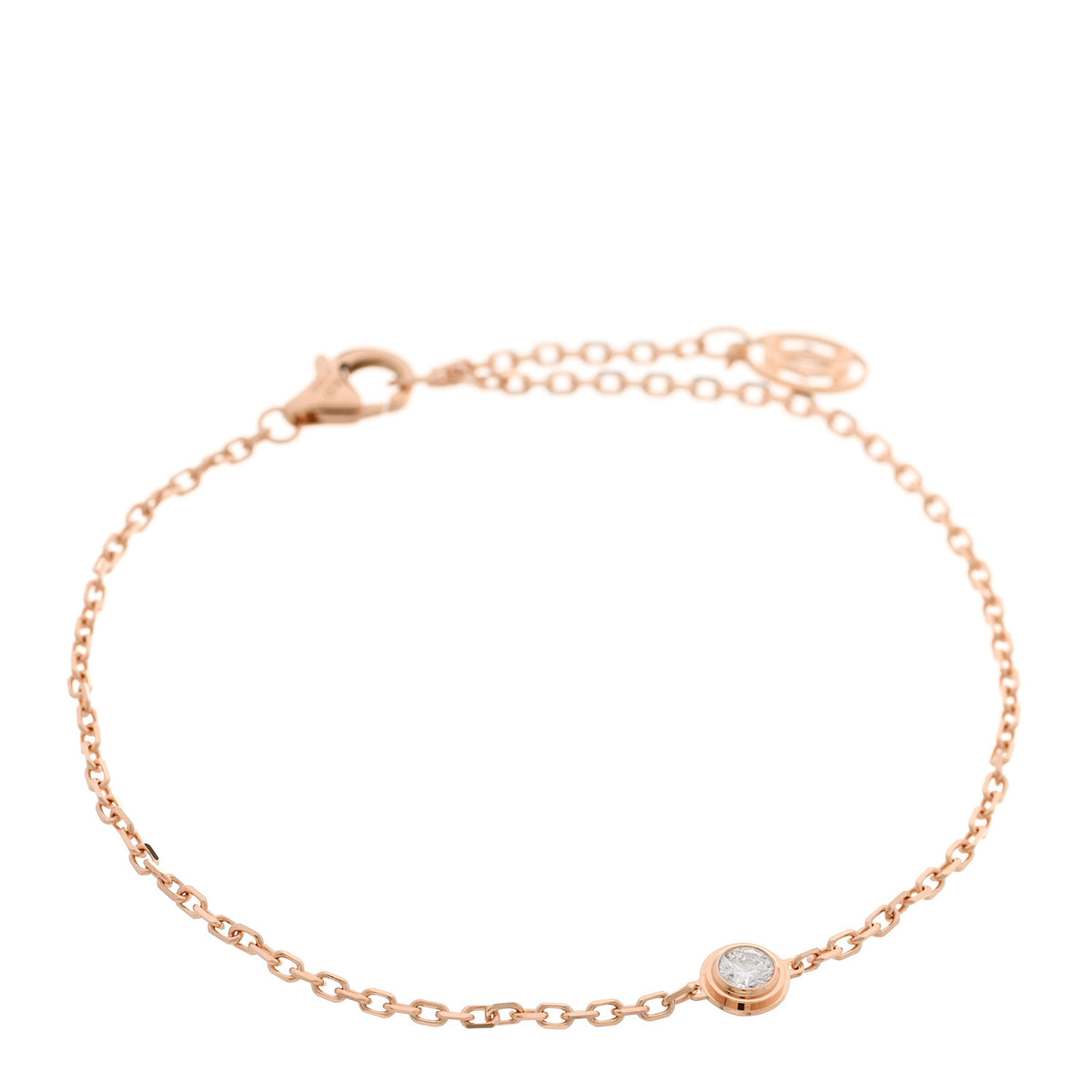 Cartier 18K Pink Gold Diamond LM D'Amour Bracelet 1 of 4