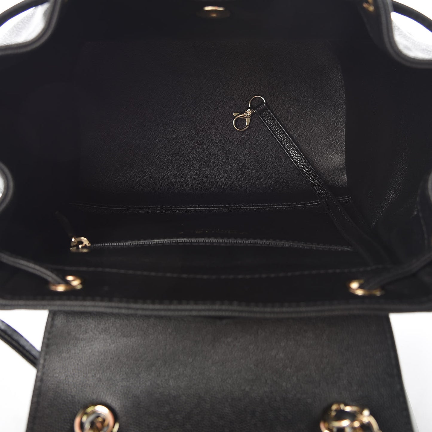 Caviar Quilted Business Affinity Backpack Black