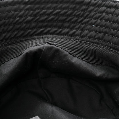 Prada Re-Nylon Metal Triangle Logo Womens Bucket Hat XL Black 9 of 10