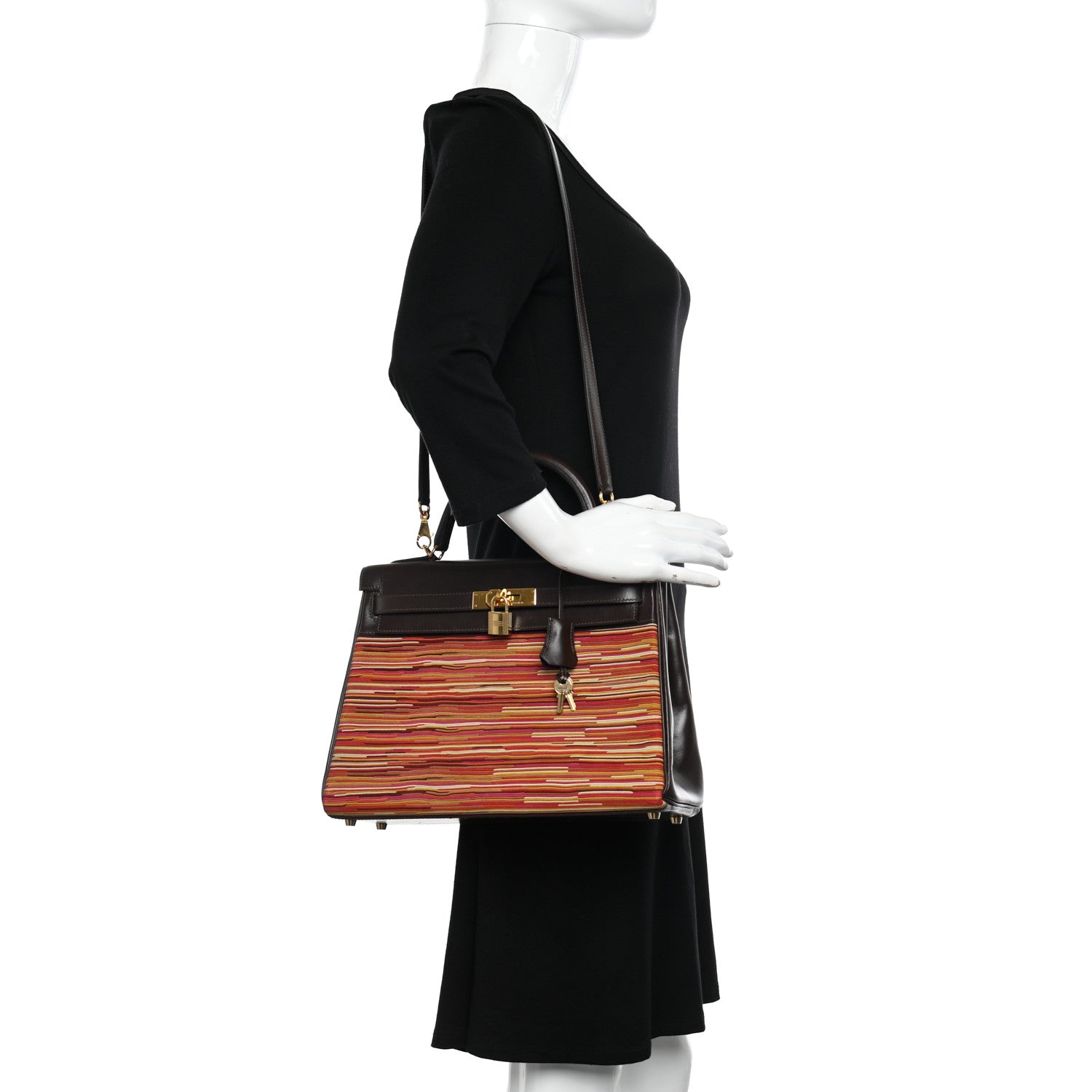Hermes Box Toile Vibrato Kelly Retourne 32 Ebene 2 of 19