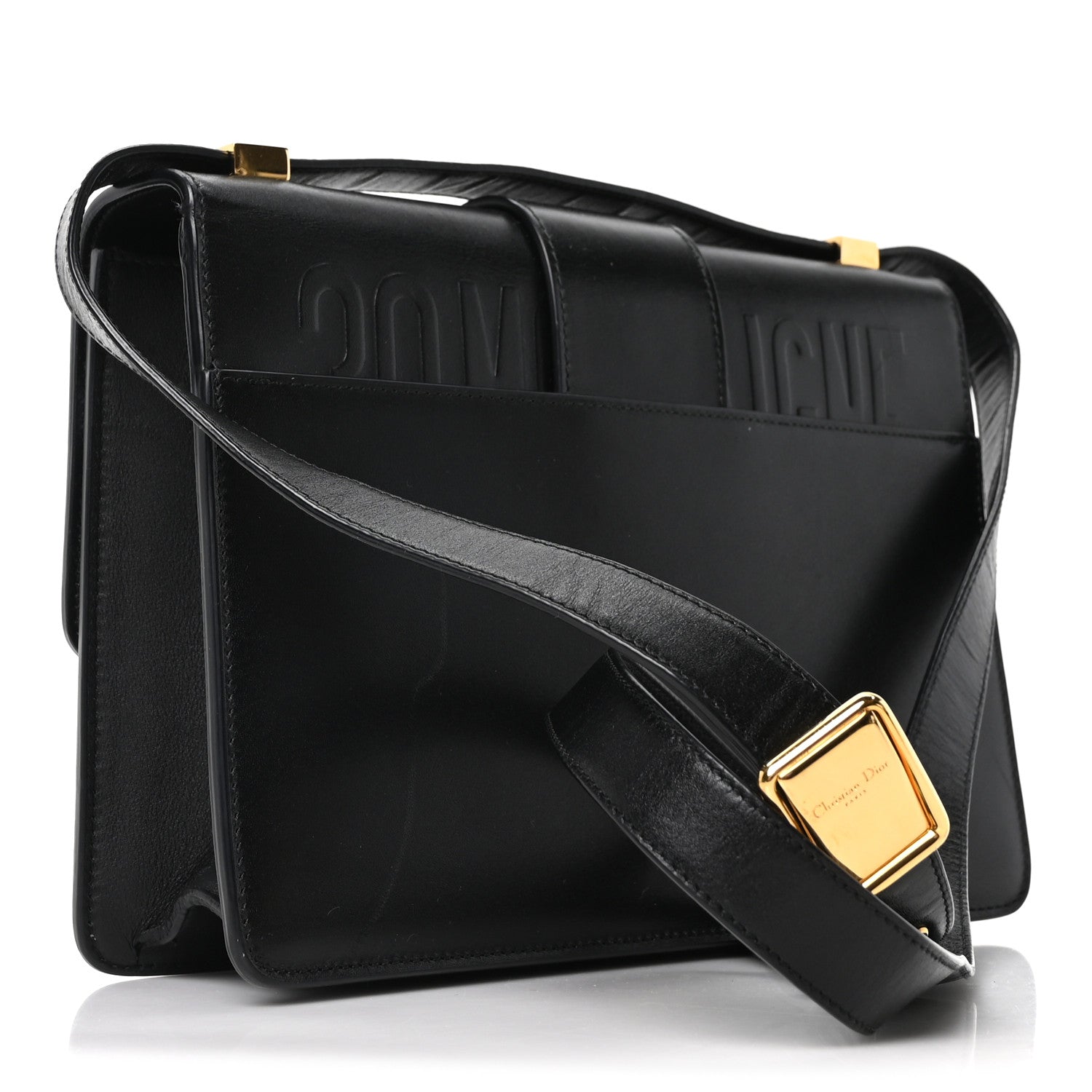 Christian Dior Box Calfskin 30 Montaigne Flap Bag Black 3 of 9