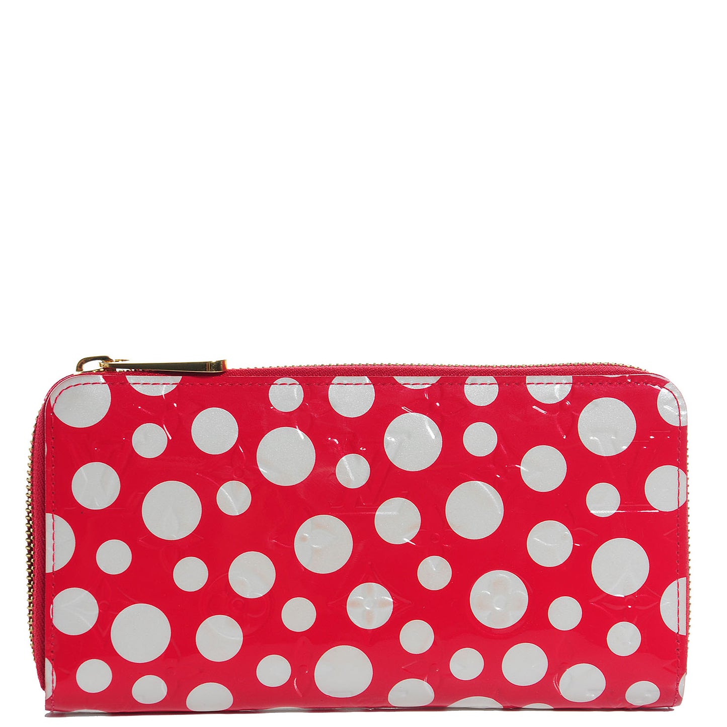 Vernis Kusama Infinity Dots Zippy Wallet Red