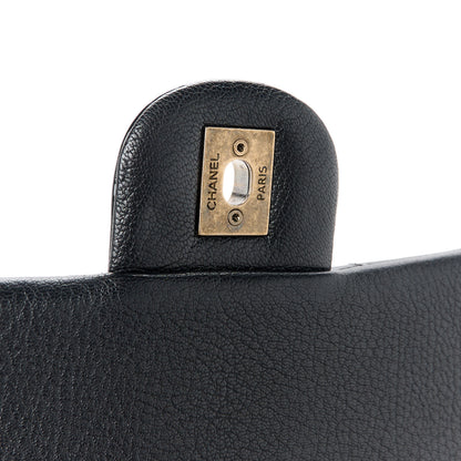 Chanel Patent Goatskin Quilted Medium CC Eyelet Flap Black 7 of 12