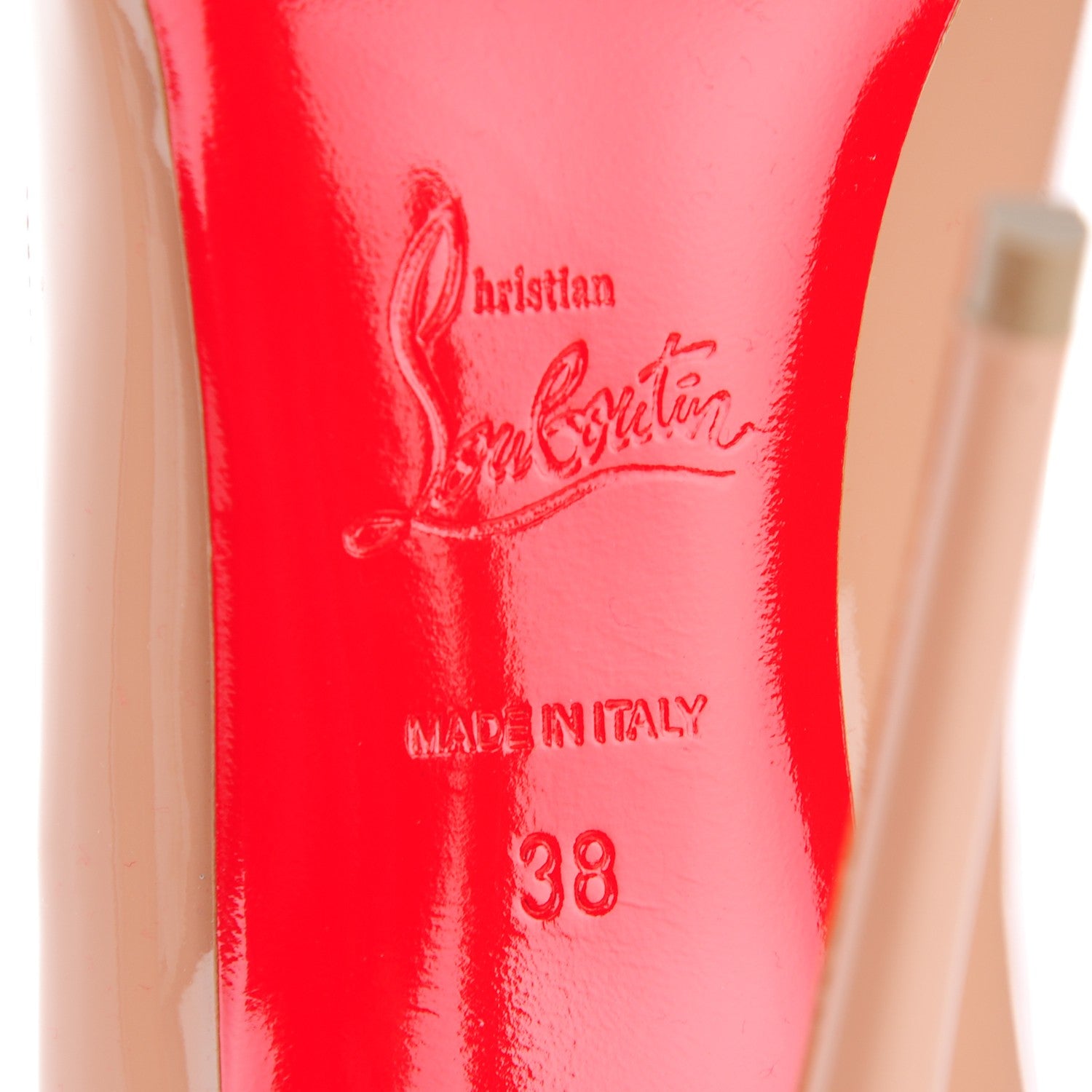 Christian Louboutin Patent So Kate 120 Pumps 38 Nude 7 of 9