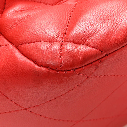 Chanel Lambskin Quilted Jumbo Double Flap Red 11 of 14
