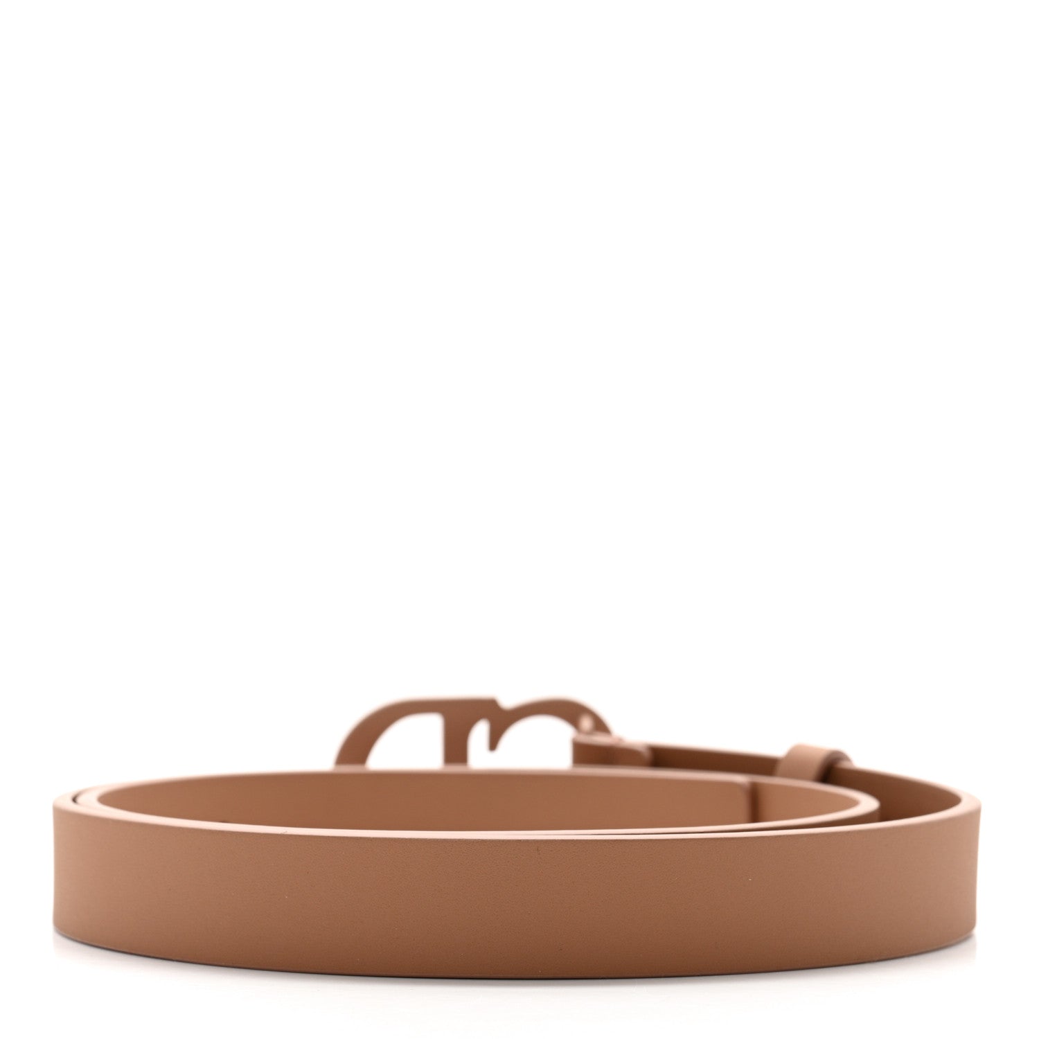 Christian Dior Ultra Matte Calfskin Saddle Belt 75 Rose Des Vents 2 of 6