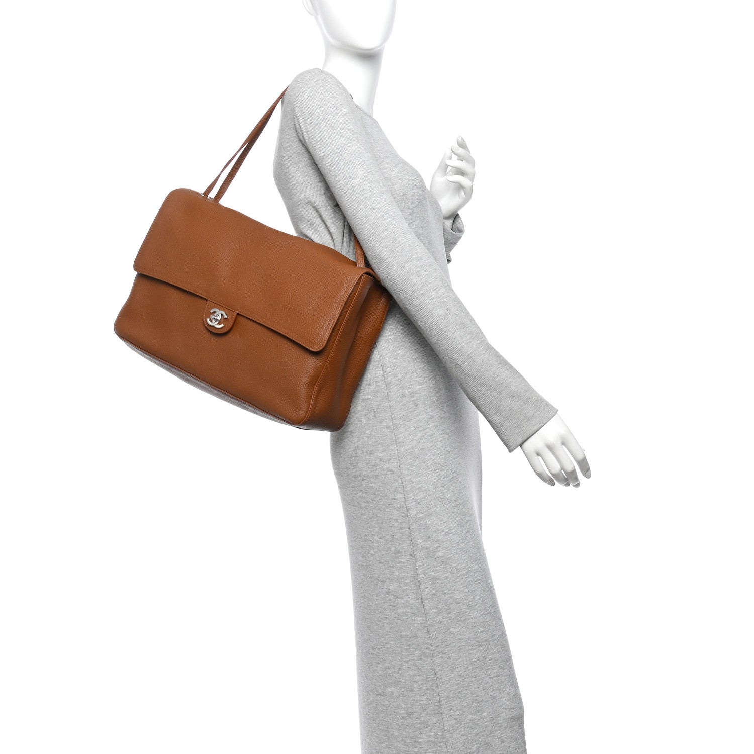 Chanel Grained Calfskin Souplissimo Maxi Flap Camel 2 of 11