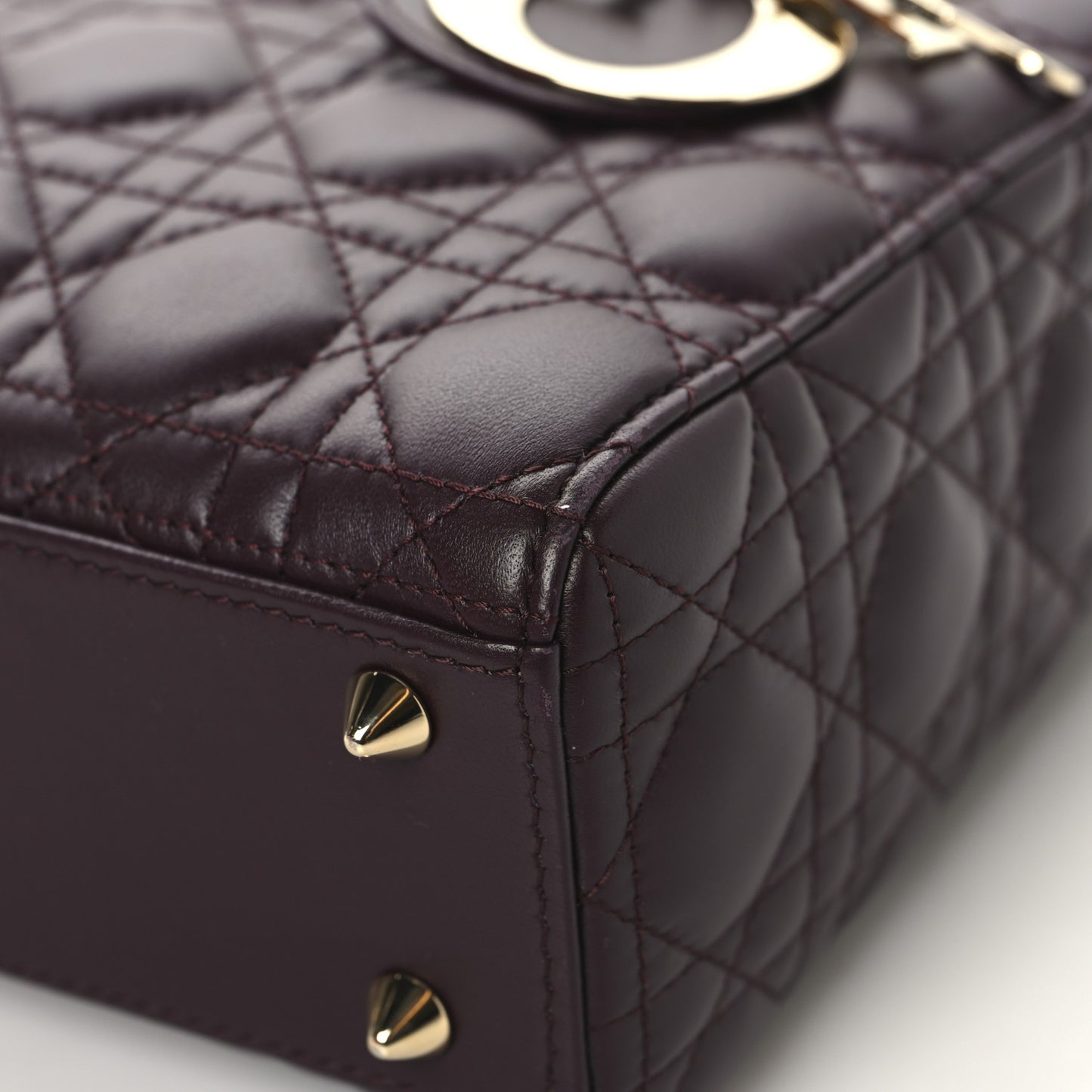 Lambskin Cannage Small My ABCDior My Lady Dior Deep Amaranth