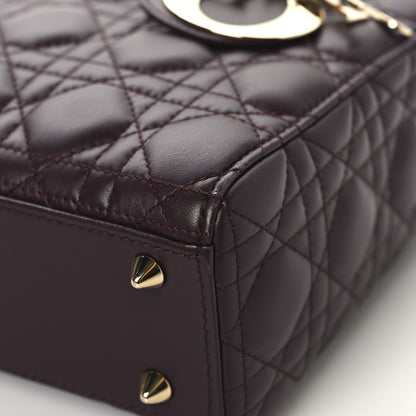 Christian Dior Lambskin Cannage Small My ABCDior My Lady Dior Deep Amaranth 10 of 12