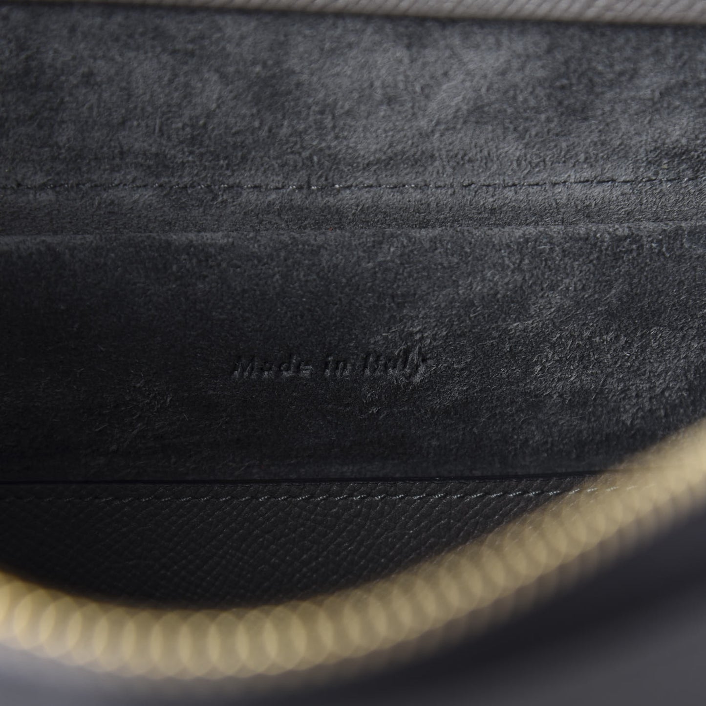 Grained Calfskin Nano Belt Bag Grey