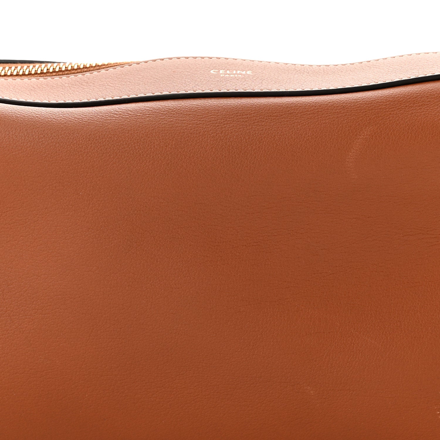 Celine Supple Calfskin Medium Romy Shoulder Bag Tan 9 of 11
