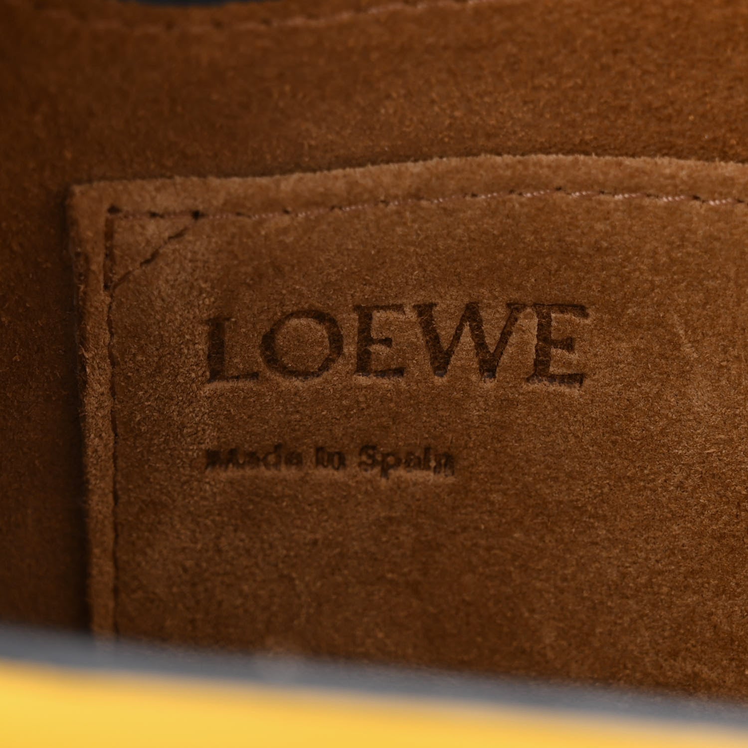 Loewe Calfskin Small Gate Crossbody Bag Mocca Yellow Pecan 6 of 12