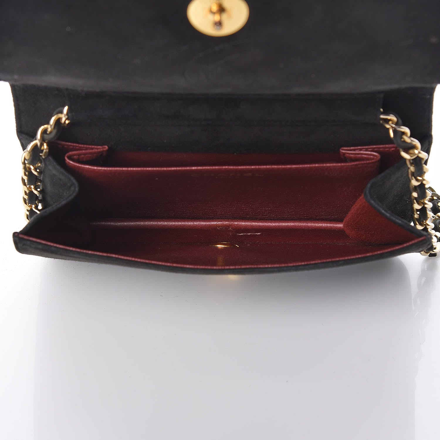 Chanel Suede Quilted Small Flap Black 7 of 12