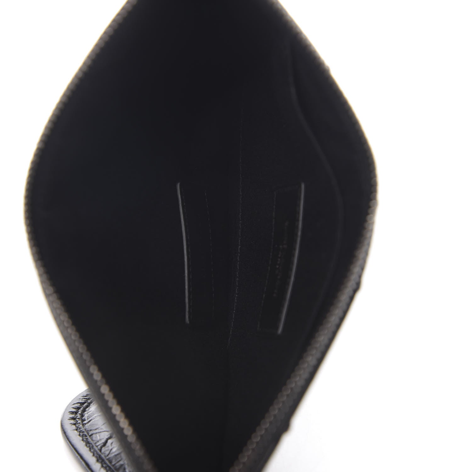 Saint Laurent Crinkled Calfskin Matelasse Monogram Niki Bill Pouch Black 4 of 6