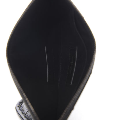 Saint Laurent Crinkled Calfskin Matelasse Monogram Niki Bill Pouch Black 4 of 6