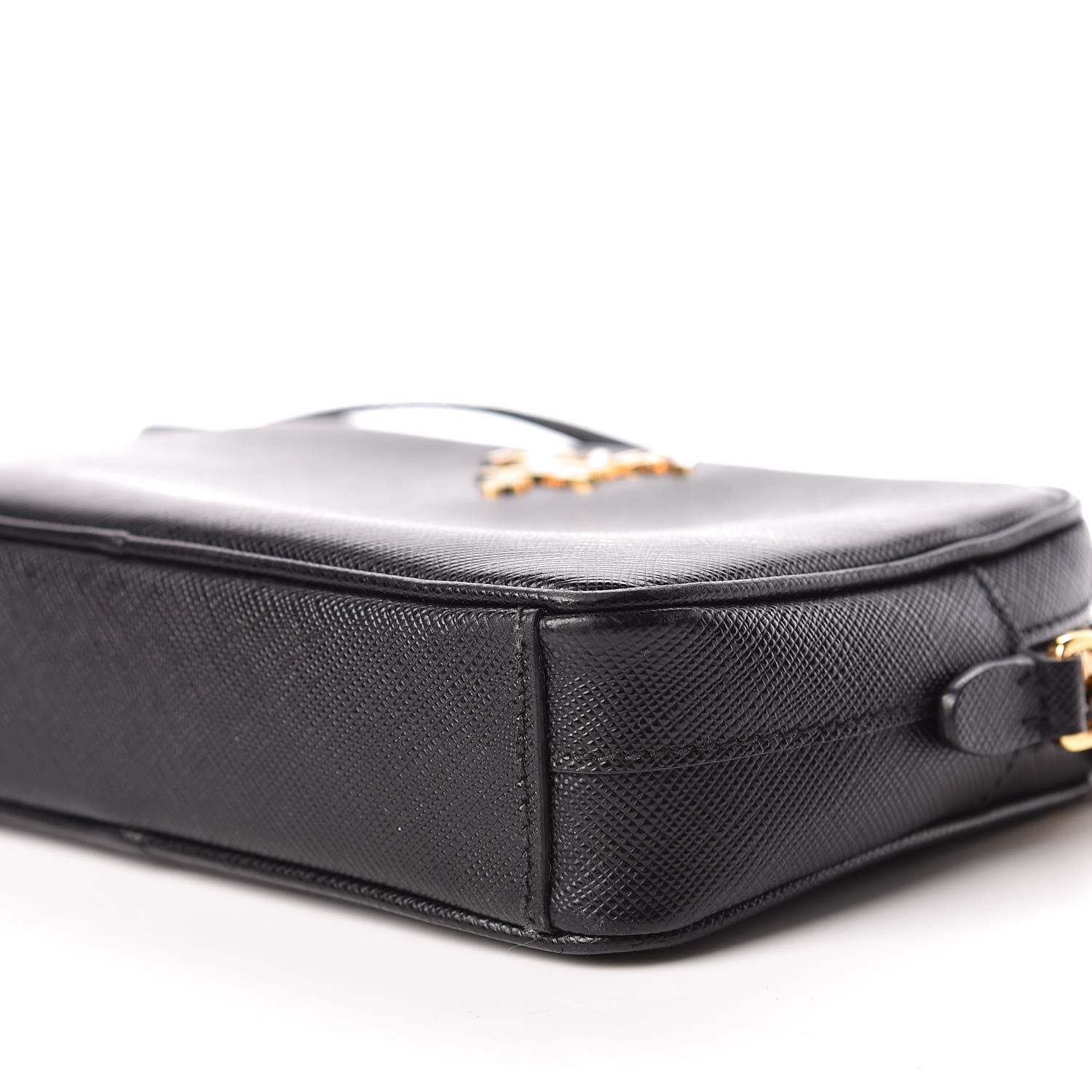 Prada Saffiano Lux Small Camera Crossbody Bag Black 6 of 11