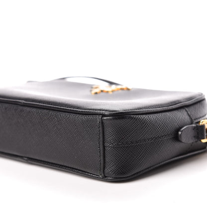 Prada Saffiano Lux Small Camera Crossbody Bag Black 6 of 11