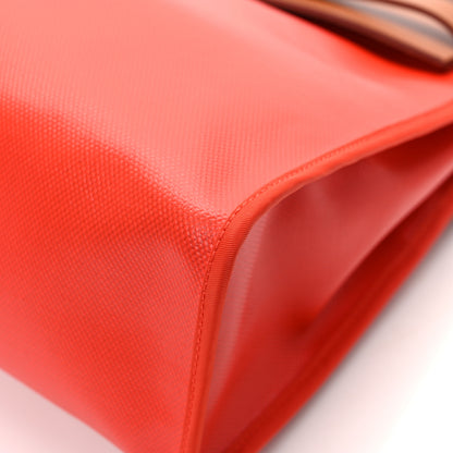 Hermes Toile H Berline Vache Hunter Herbag Zip 31 PM Capucine Fauve 12 of 13