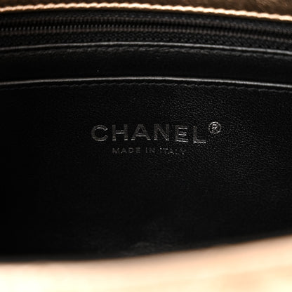 Chanel Metallic Lambskin Quilted Mini Rectangular Flap Gold Black 6 of 10