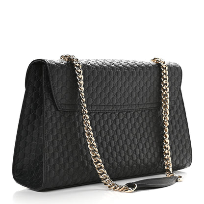 Gucci Microguccissima Medium Emily Chain Shoulder Bag Black 3 of 9