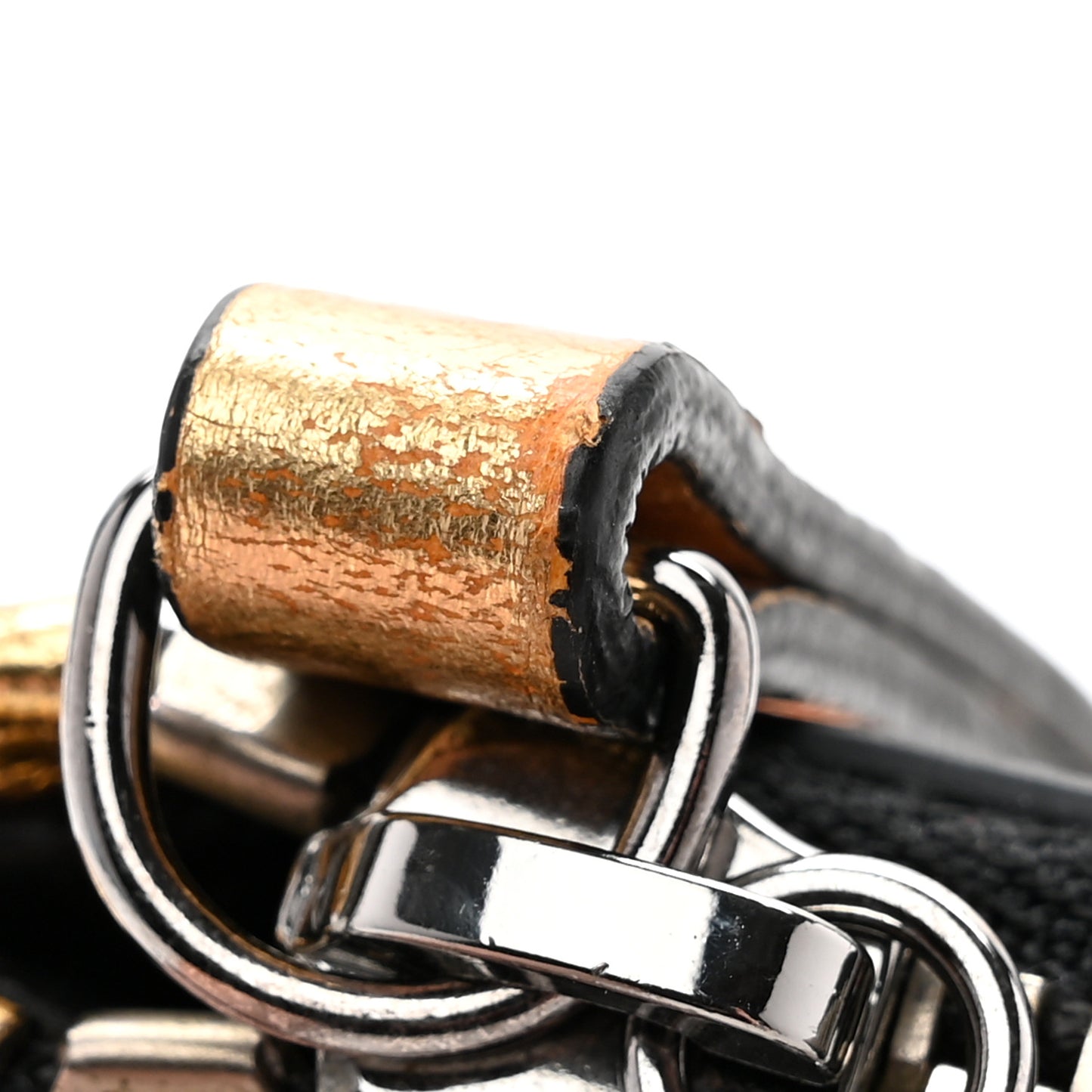 Metallic Lambskin Small Feminine Pouch Clutch Gold