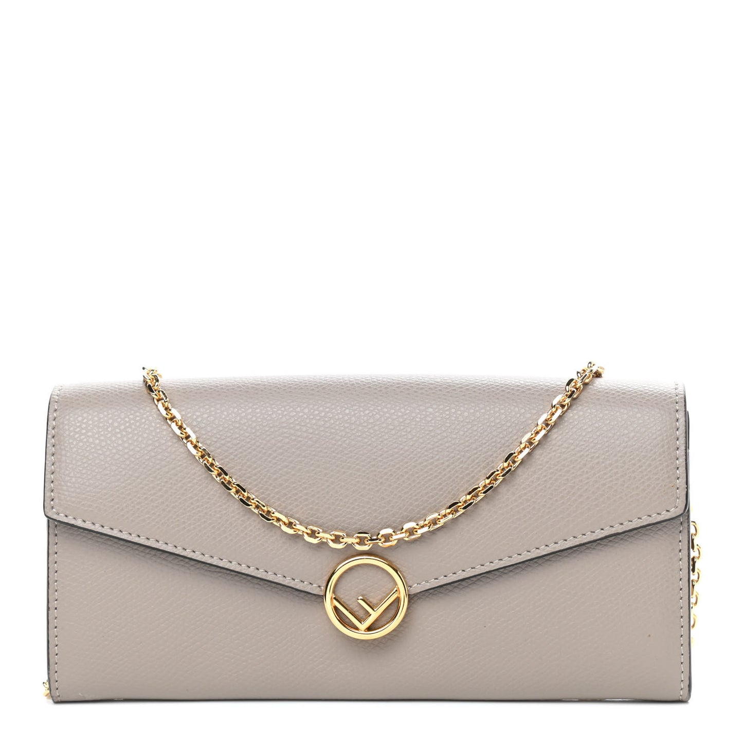 Vitello Cruise F is Fendi Continental Envelope Wallet on Chain Tortora