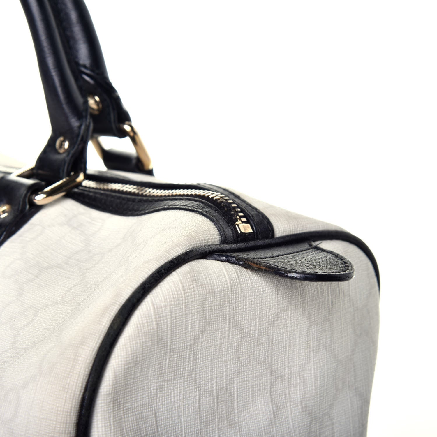 Gucci GG Plus Monogram Medium Joy Boston White Black 10 of 12