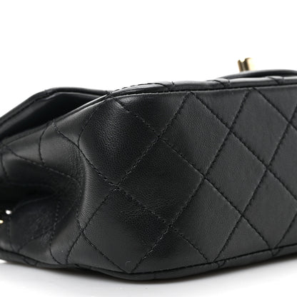 Chanel Lambskin Quilted Enamel Mini Rectangular Pearl Crush Flap Black 8 of 9
