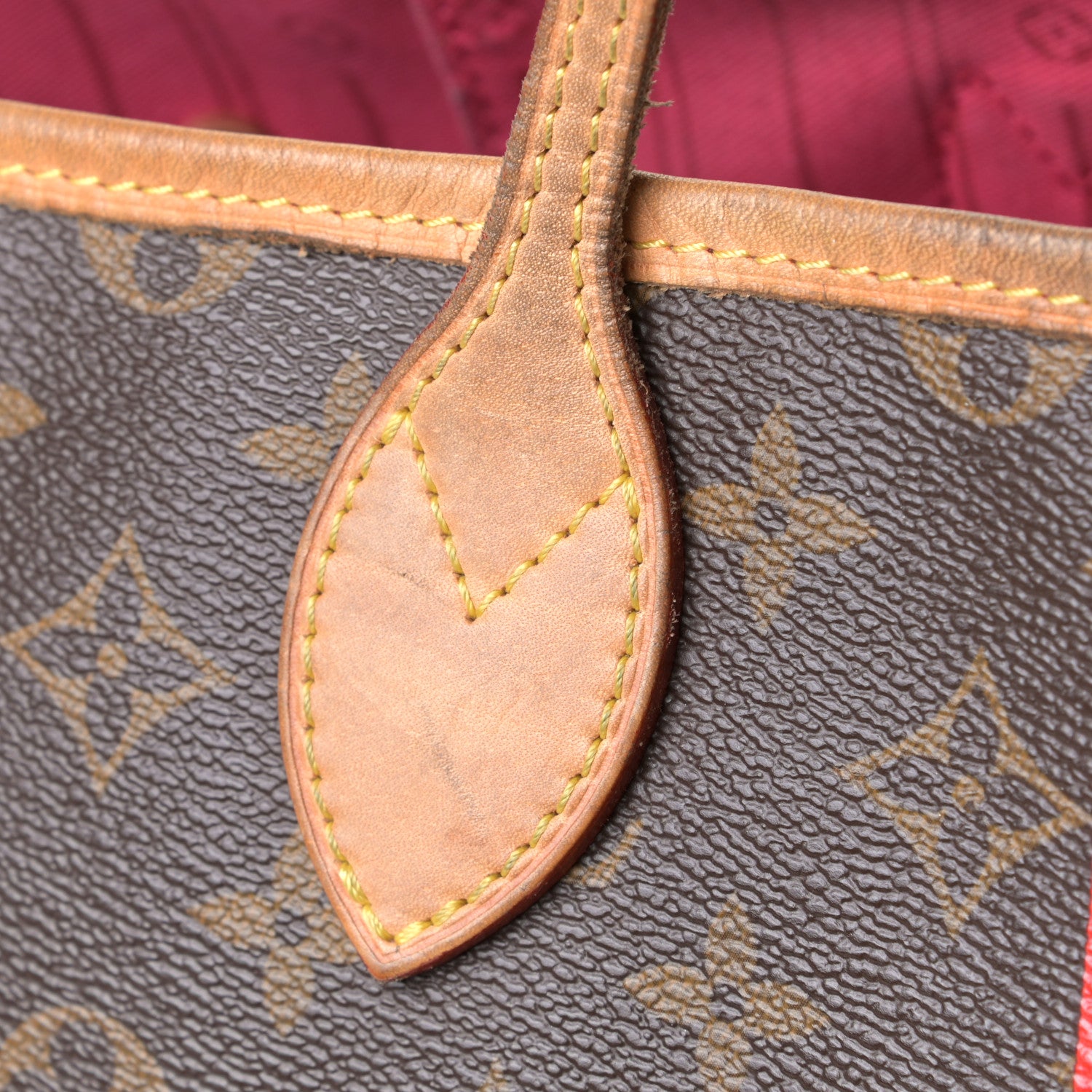 Louis Vuitton Monogram My LV Heritage Neverfull MM Fuchsia Rouge 7 of 10
