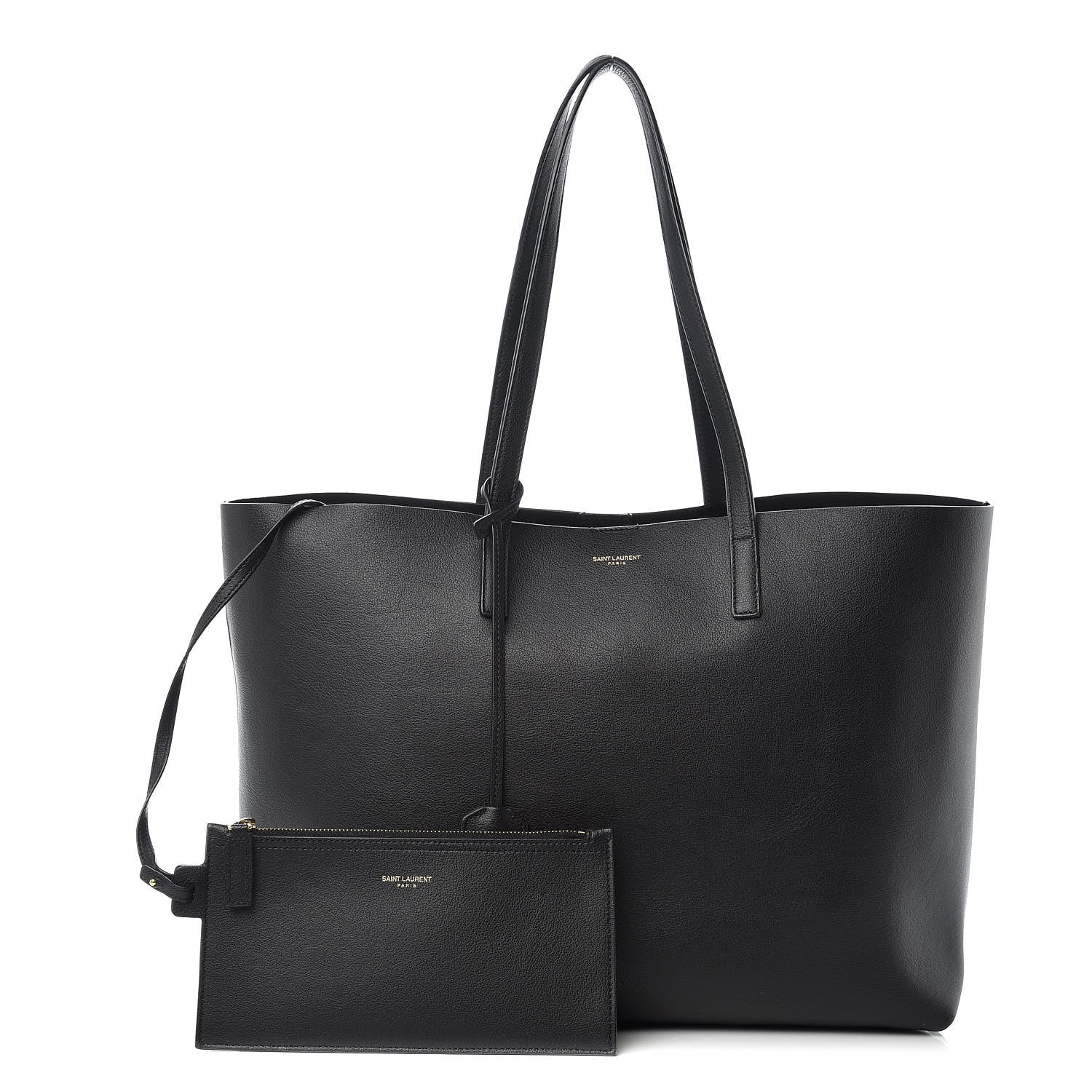 Saint Laurent Calfskin Large Shopping Tote Black 1 of 14