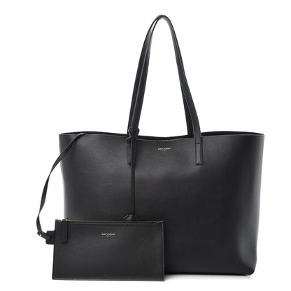 Saint Laurent Calfskin Large Shopping Tote Black 1 of 14